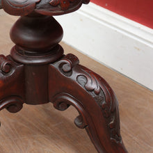 Load image into Gallery viewer, x SOLD Antique Victorian Sewing or Lady’s Work Table with Pedestal Base and Carved Detail. B12659
