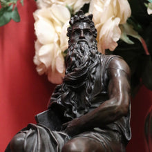 Load image into Gallery viewer, Antique Marble and Bronze - Michael Angelo&#39;s depiction of Mosses, Tables of Law. B12381
