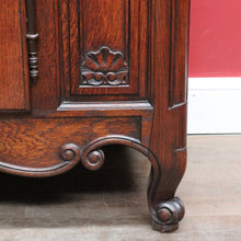 Load image into Gallery viewer, Antique French Oak Sideboard with Three Drawers Two Door Cupboard B13086
