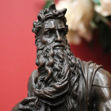 Load image into Gallery viewer, Antique Marble and Bronze - Michael Angelo&#39;s depiction of Mosses, Tables of Law. B12381
