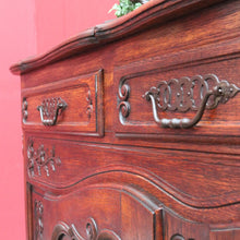 Load image into Gallery viewer, Antique French Oak Sideboard with Three Drawers Two Door Cupboard B13086
