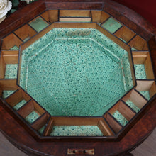 Load image into Gallery viewer, x SOLD Antique Victorian Sewing or Lady’s Work Table with Pedestal Base and Carved Detail. B12659
