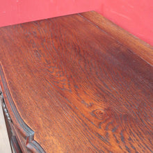 Load image into Gallery viewer, Antique French Oak Sideboard with Three Drawers Two Door Cupboard B13086

