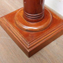 Load image into Gallery viewer, Mahogany Classical Column Pedestal Plant Stand, Carved Acanthus Capital. B13087
