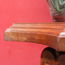 Load image into Gallery viewer, Mahogany Classical Column Pedestal Plant Stand, Carved Acanthus Capital. B13087
