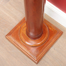Load image into Gallery viewer, Mahogany Classical Column Pedestal Plant Stand, Carved Acanthus Capital. B13087
