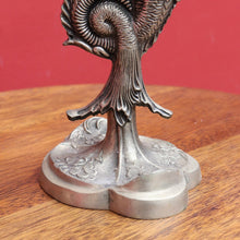 Load image into Gallery viewer, Art Deco Silver Plated Brass Candelabra with Winged Mythical Figure. B23841
