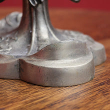 Load image into Gallery viewer, Art Deco Silver Plated Brass Candelabra with Winged Mythical Figure. B23841
