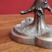 Load image into Gallery viewer, Art Deco Silver Plated Brass Candelabra with Winged Mythical Figure. B23841
