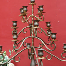 Load image into Gallery viewer, Large Brass 17-Branch Gothic Revival Candelabra – French Style. B12840
