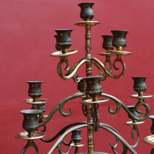 Load image into Gallery viewer, Large Brass 17-Branch Gothic Revival Candelabra – French Style. B12840
