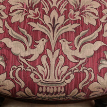 Load image into Gallery viewer, Set of Six Antique English Mahogany Victorian Dining Chairs with Porcelain Castors and Damask Upholstered Seats. 13080
