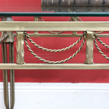 Load image into Gallery viewer, Pair of Hollywood Regency-Style Gilt Metal Side Tables. Bevelled Glass Tops B13073

