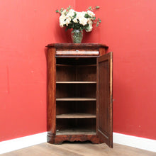 Load image into Gallery viewer, Antique Flame Mahogany Biedermeier Corner Cabinet or Storage Cabinet.  B12392
