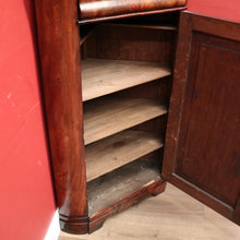 Load image into Gallery viewer, Antique Flame Mahogany Biedermeier Corner Cabinet or Storage Cabinet.  B12392
