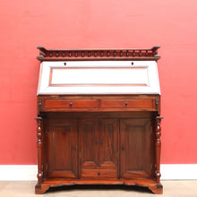 Load image into Gallery viewer, Vintage Mahogany Writing Desk with Drop Front and Hidden Storage. B12685
