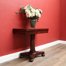 Load image into Gallery viewer, Antique English Mahogany Card Table or Fold Over Games Table or Hall Table. B12334
