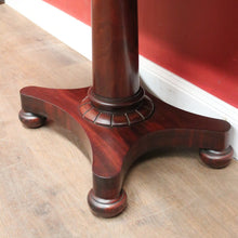 Load image into Gallery viewer, Antique English Mahogany Card Table or Fold Over Games Table or Hall Table. B12334
