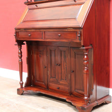 Load image into Gallery viewer, Vintage Mahogany Writing Desk with Drop Front and Hidden Storage. B12685

