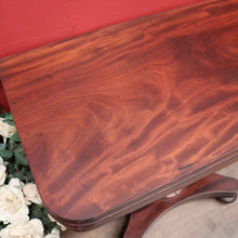 Load image into Gallery viewer, Antique English Mahogany Card Table or Fold Over Games Table or Hall Table. B12334
