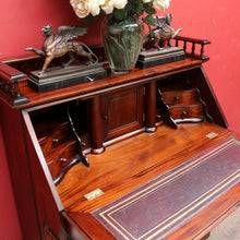 Load image into Gallery viewer, Vintage Mahogany Writing Desk with Drop Front and Hidden Storage. B12685
