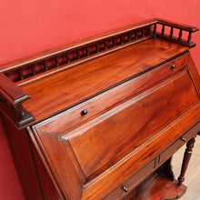 Load image into Gallery viewer, Vintage Mahogany Writing Desk with Drop Front and Hidden Storage. B12685
