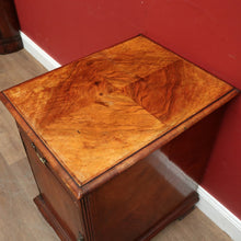 Load image into Gallery viewer, Antique Flame Mahogany Single Door Hall Cabinet Lamp Cupboard or Bedside. B12388
