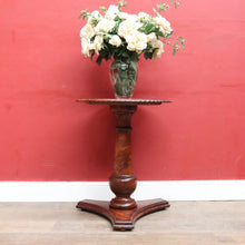 Load image into Gallery viewer, Antique Rosewood and Mahogany Pedestal Occasional Table or Lamp Table. B13052
