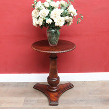 Load image into Gallery viewer, Antique Rosewood and Mahogany Pedestal Occasional Table or Lamp Table. B13052

