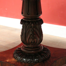 Load image into Gallery viewer, Antique English Rosewood Dining Table with a Circular Top and Pedestal Base. B12389
