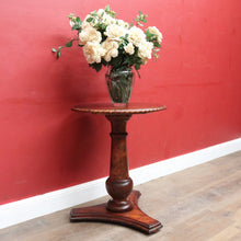 Load image into Gallery viewer, Antique Rosewood and Mahogany Pedestal Occasional Table or Lamp Table. B13052

