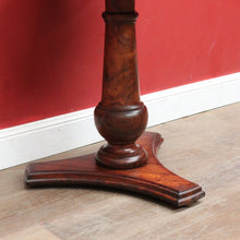 Load image into Gallery viewer, Antique Rosewood and Mahogany Pedestal Occasional Table or Lamp Table. B13052

