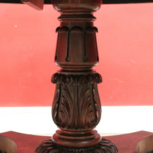 Load image into Gallery viewer, Antique English Rosewood Dining Table with a Circular Top and Pedestal Base. B12389
