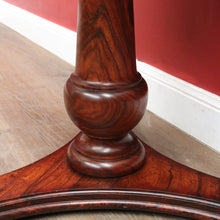 Load image into Gallery viewer, Antique Rosewood and Mahogany Pedestal Occasional Table or Lamp Table. B13052
