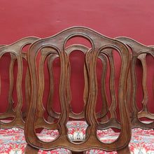 Load image into Gallery viewer, Set of Six Antique French Chairs with Open Work Backs and William Morris Strawberry Thief Seats. B12875

