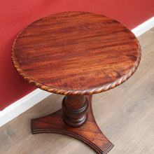 Load image into Gallery viewer, Antique Rosewood and Mahogany Pedestal Occasional Table or Lamp Table. B13052
