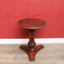 Load image into Gallery viewer, Antique Rosewood and Mahogany Pedestal Occasional Table or Lamp Table. B13052
