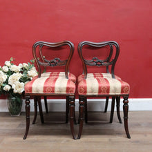 Load image into Gallery viewer, Set of Four Antique English Rosewood Balloon Back Dining Chairs. B13049
