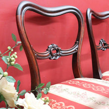 Load image into Gallery viewer, Set of Four Antique English Rosewood Balloon Back Dining Chairs. B13049
