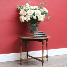 Load image into Gallery viewer, Antique Australian Maple Lamp or Side Table with Gate Leg Base and X Stretcher. B12677
