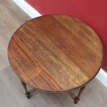 Load image into Gallery viewer, Antique Australian Maple Lamp or Side Table with Gate Leg Base and X Stretcher. B12677
