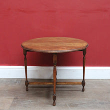 Load image into Gallery viewer, Antique Australian Maple Lamp or Side Table with Gate Leg Base and X Stretcher. B12677
