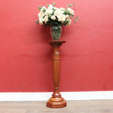 Load image into Gallery viewer, Antique 1920s English Maple Plant Stand  or Octagonal Pedestal Statue Stand. B13114

