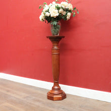 Load image into Gallery viewer, Antique 1920s English Maple Plant Stand  or Octagonal Pedestal Statue Stand. B13114
