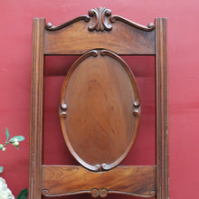 Load image into Gallery viewer, Victorian Mahogany High Back English Church Chair with Carved Crown Detail. B12671
