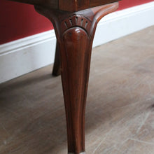 Load image into Gallery viewer, Victorian Mahogany High Back English Church Chair with Carved Crown Detail. B12671
