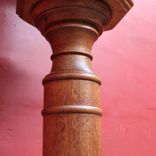 Load image into Gallery viewer, Antique 1920s English Maple Plant Stand  or Octagonal Pedestal Statue Stand. B13114
