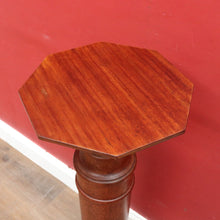 Load image into Gallery viewer, Antique 1920s English Maple Plant Stand  or Octagonal Pedestal Statue Stand. B13114
