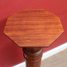 Load image into Gallery viewer, Antique 1920s English Maple Plant Stand  or Octagonal Pedestal Statue Stand. B13114
