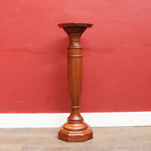 Load image into Gallery viewer, Antique 1920s English Maple Plant Stand  or Octagonal Pedestal Statue Stand. B13114
